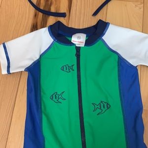 Hanna Andersson boys’ swim suit and sunhat